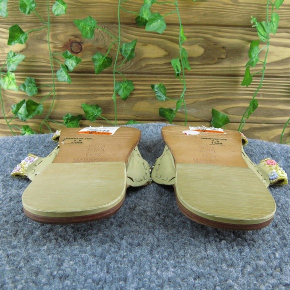 Naughty Monkey Women Thong Sandal Shoes Multicolor Leather Size 7.5 Medium - Picture 8 of 9